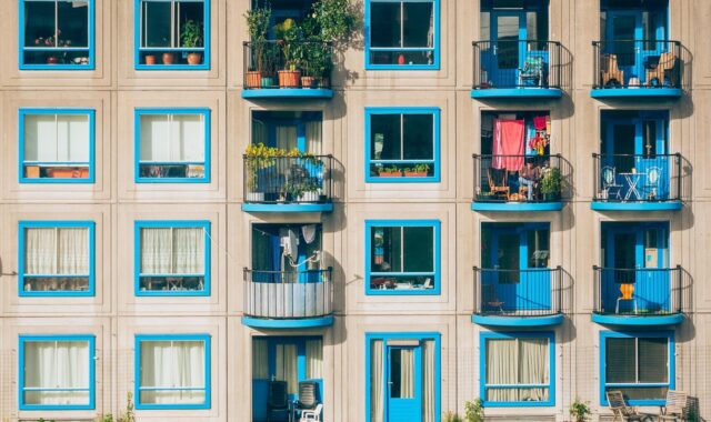apartments, architecture, balconies, building, facade, house, windows, exterior, building exterior, apartment complex, glass windows, apartments, building, building, house, house, house, house, house