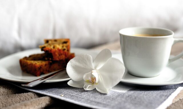 coffee, breakfast, bed, food, cake, pastry, drink, beverage, breakfast in bed, place setting, coffee cup, service, coffee time, happy mothers day, dishes, coffee break, enjoyment