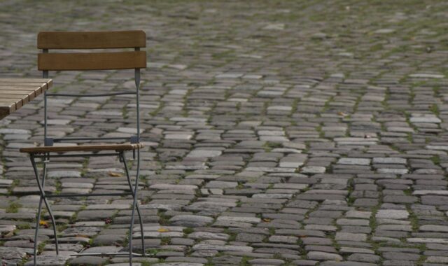 pavement, chair, table, road, furniture, street cafe, gastronomy, in the free, city life, garden furniture