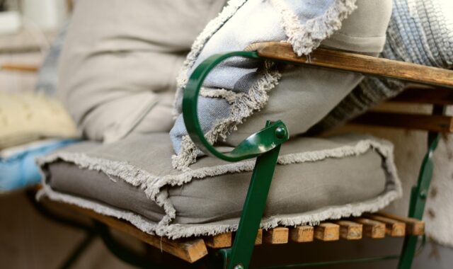 bank, pillow, to sit, relaxation, furniture, nature, seating, material, still life, comfortable, textile, terrace, garden, garden furniture