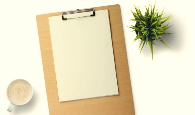 paper, clipboard, note, copy space, top view, plant, coffee, stationery, document, memo, write, planning, research, report, survey, test, evaluation, blank, empty, text space, nature, mock up, resume, counseling, labor day, doctor