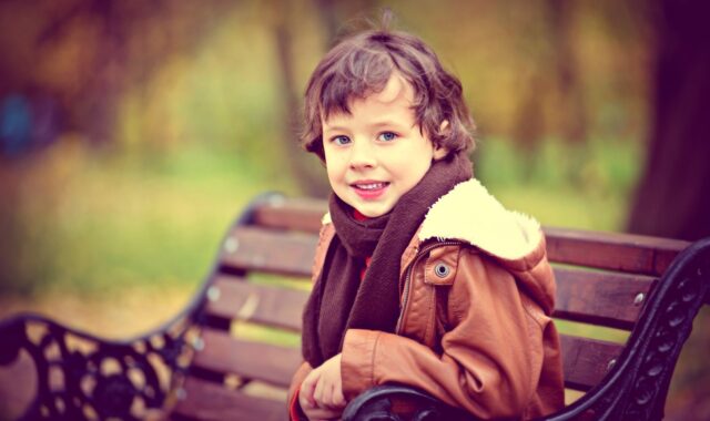 autumn, bench, child in park, child lavacore, the boy on the bench, nature, trees, vacation, kids, boy, benches, children's portrait
