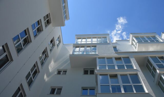 architecture, tower house, glass, reflection, cloud, heaven, town house, roofs, downtown, urban planning, live and work