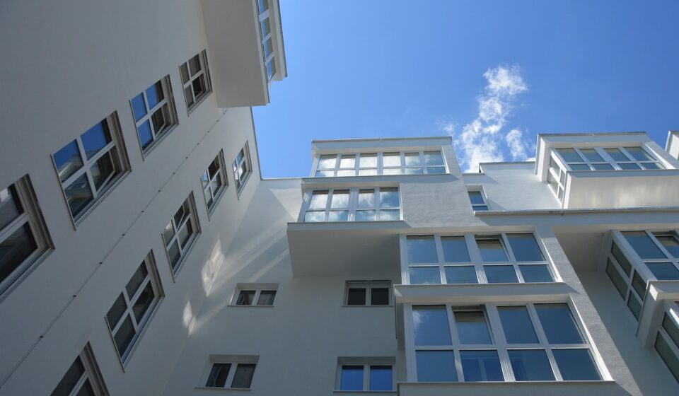 architecture, tower house, glass, reflection, cloud, heaven, town house, roofs, downtown, urban planning, live and work