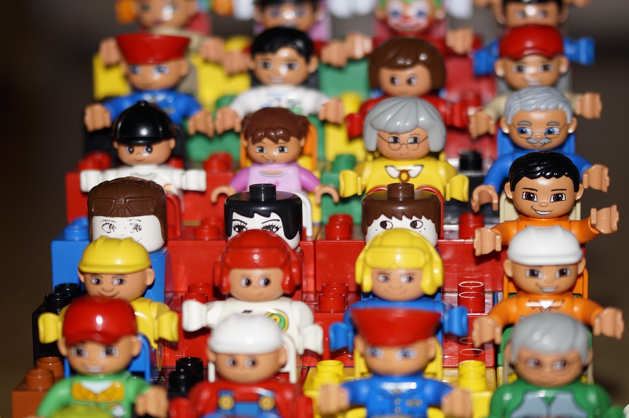 grandstand, toy, male, child, children, viewers, lego, duplo, lego duplo, characters, to play, children's room, built, built up, crowd, seats, to sit, multicoloured, colorful, imagination, child's play, lego, lego, lego, lego, lego, crowd