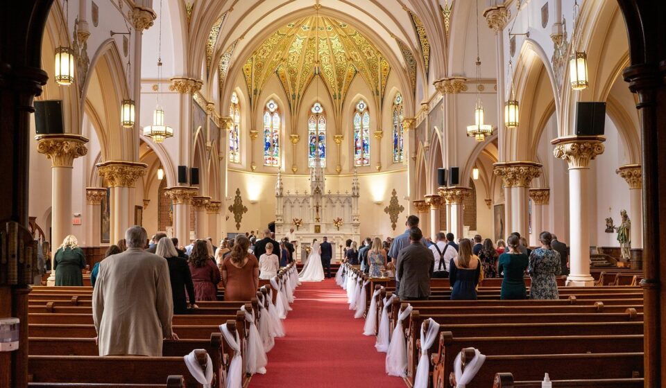 church, catholic, cathedral, aisle, pews, religion, altar, christian, faith, wedding, ceremony, wedding ceremony, couple, marriage, chapel, architecture, church, church, church, church, catholic, catholic, christian, christian, wedding, wedding, wedding, wedding, wedding, wedding ceremony, wedding ceremony, marriage